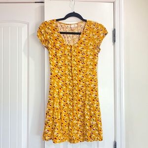 Band of Gypsies Yellow Floral Dress 💛
